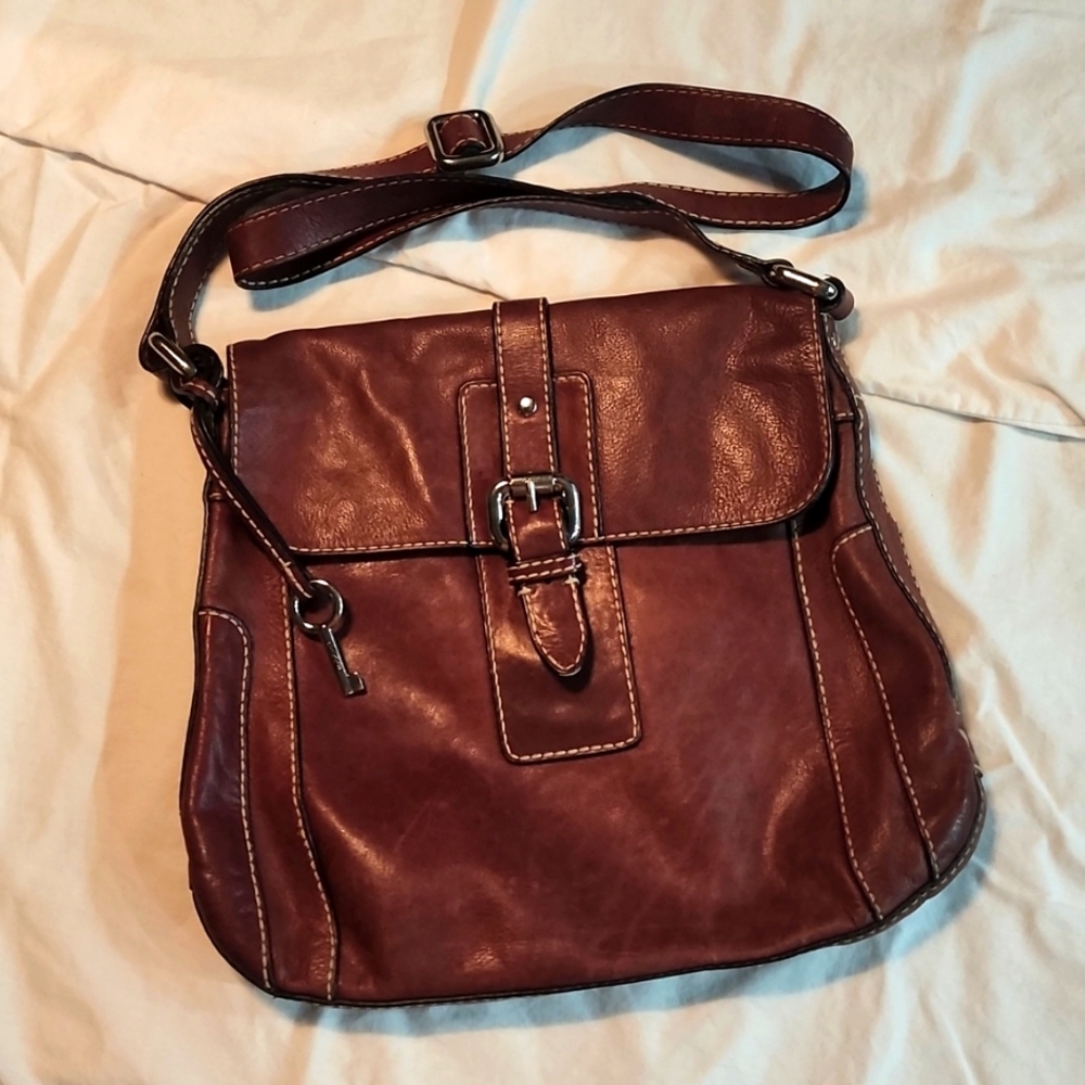 Fossil Soft Leather Crossbody Bag